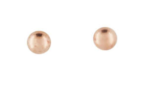 9ct Rose Gold 4mm Round Ball Studs