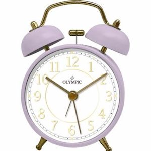Twin Bells Full Figure Alarm clock in Purple