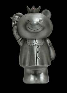 Giftware: Pewter fairy bear money box