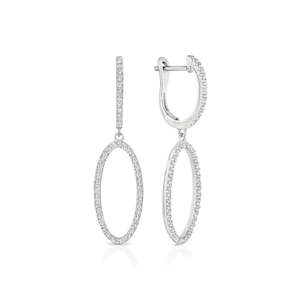 Oval Hoop Drops 20mm