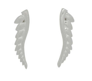 New Zealand Momento: NZ Momento Sterling Silver Fern Stud