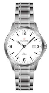 Olympic titanium - white dial with bracelet