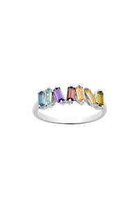Silver Rings: Karen Walker Cubist Ring Silver