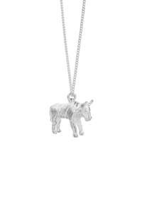 Karen Walker: Karen Walker Lunar Year Ox Necklace Silver