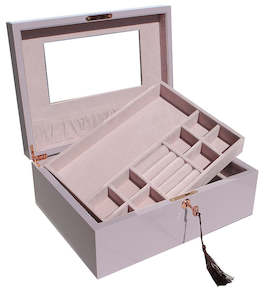 Giftware: Lilac Large Wooden Jewellery Box
