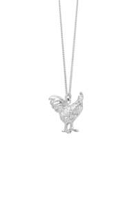 Karen Walker: Karen Walker Lunar Year of the Rooster Necklace Silver