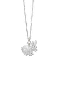 Karen Walker Lunar Year of the Rabbit Necklace Silver