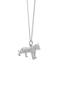Karen Walker: Karen Walker Luna Year of the Tiger Necklace in Silver