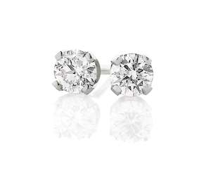 18ct White Gold Lab Grown Diamond Studs TDW=1ct