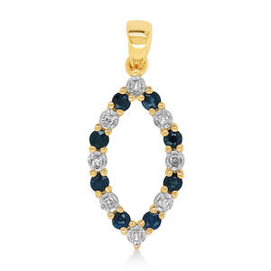 Sapphire and Diamond Pendant