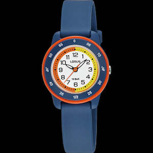 Lorus: Lorus youth time teach watch 100m water resistant with blue silicone strap