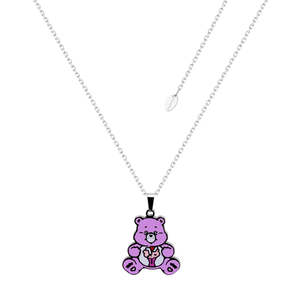 Care Bears Share Bear Belly Badge Enamel Necklace
