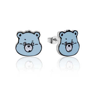 Earrings 1: Care Bears Grumpy Bear Enamel Stud Earrings