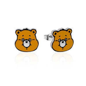Earrings 1: Care Bears Tenderheart Bear Enamel Stud Earrings
