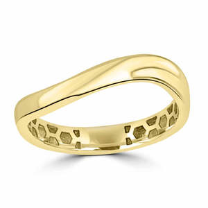 Rings: 9ct Yellow Gold Curved Ring