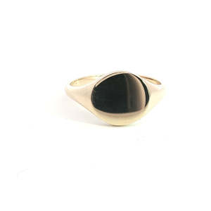 Rings: 9ct Yellow Gold Round Signet Ring