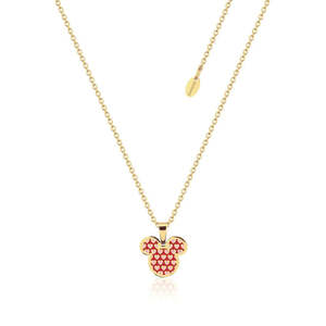 Fashion Jewellery: Disney Mickey Mouse Hearts Enamel Necklace