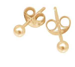 9ct Yellow Gold 4mm Ball Studs