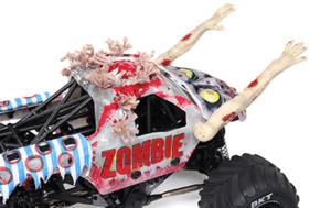 Monster Trucks: 1/18 Mini LMT Zombie 2S 4X4 RTR Brushed Monster Truck (Battery & Charger Included)