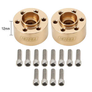 Tyres Wheels Foams: NJORA 12mm Heavy Brass Wheel Hex Hub Extenders Adapters for 1.9 2.2 Beadlock Wheel Rims