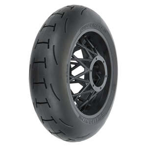 Tyres Wheels Foams: Supermoto V2 S3 Rear Tire Mounted on Black Supermoto Wheel for Promoto-MX/SM