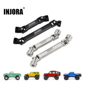 INJORA Steel Front Rear Center Drive Shafts For SCX24 C10 JLU Bronco Base Camp