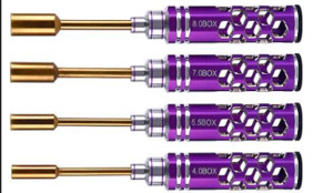 Golden Titanium Nut Driver 4 PCS BOX 4.0/5.5/7.0/8.0