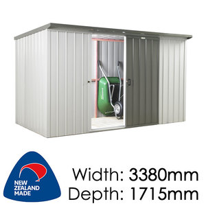 Duratuf Kiwi Sheds: Duratuf Kiwi Shed Lean-to 3.4×1.7 Single Sliding Door
