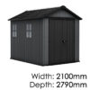 Full Shed Range: Premium Outdoor & Garden Storage: Keter Newton Plus 759 Outdoor Storage Shed