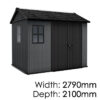 Keter Newton Plus 975 Outdoor Storage Shed