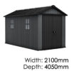 Keter Newton Plus 7513 Outdoor Storage Shed