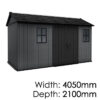 Keter Newton Plus 1375 Outdoor Storage Shed