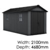 Keter Newton Plus 7515 Outdoor Storage Shed