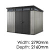 Full Shed Range: Premium Outdoor & Garden Storage: Keter Artisan 9×7 Outdoor Storage Shed