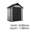 Full Shed Range: Premium Outdoor & Garden Storage: Keter Oakland 754 Outdoor Storage Shed