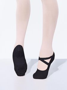 Dancewear: Capezio Hanami Stretch Canvas Split Sole Ballet Shoe Black