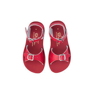Saltwater Sandals: Saltwater Surfer Red Kids