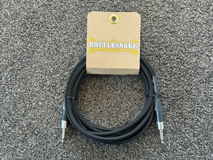 Rattlesnake instrument cable 15ft straight plugs - Black