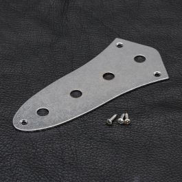 Products: Gotoh Relic 4 Hole Jazz Bass Control Plate - Aged Chrome