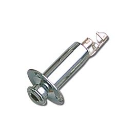 Stereo End Pin Jack - Chrome
