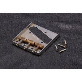 Gotoh Relic Telecaster Bridge - Aged Chrome