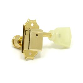 Products: Genuine Kluson 3 a Side Keystone Button Tuners - Gold