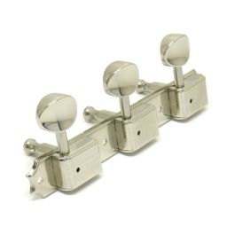 Products: Genuine Kluson 3 on a Plate Tuners - Metal Buttons