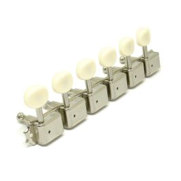 Genuine Kluson 6 on a Plate Tuners - Plastic Buttons