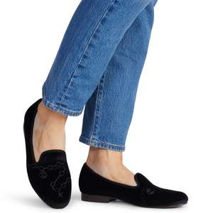 Kathryn Wilson: Filigree Loafer - Black Velvet
