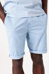 Mens Shorts: Chino Short - Dusty Blue