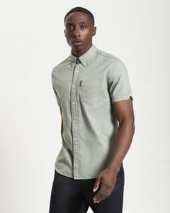 Ben Sherman: S/S Signature Oxford Shirt - Pale Khaki