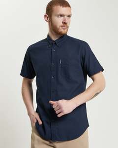 Ben Sherman: S/S Signature Oxford Shirt - Dark Navy