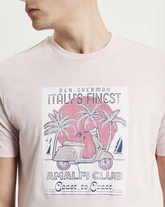 Holiday Poster Tee - Blush Pink