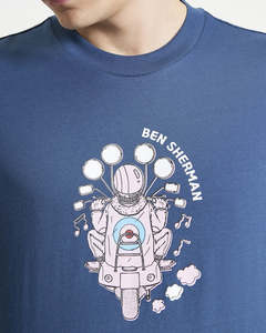 Mod Scooter Tee - Indigo